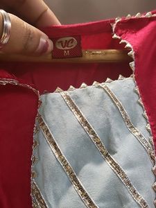 Gotta Patti Gown With Dupatta