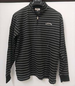 Callaway Golf Striped 1/4 Zip Pullover Shirt