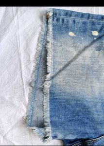 Distressed Denim Shorts