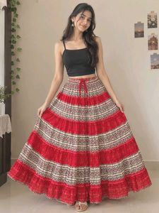 Bohemian tiered Maxi Skirt