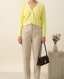 Chic Yellow Crop Top