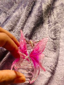 Pink Flower Hair Claw Clip