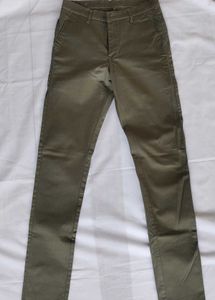 Olive Green Slim Fit pant