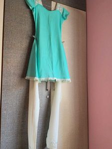 Beautiful Teal Kurta Set with Pants