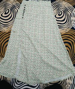 Boho Floral Print Maxi Skirt
