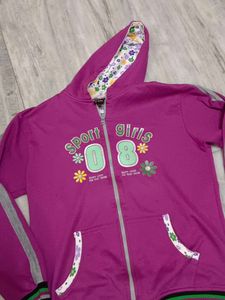 Sport Girls Zip-Up Hoodie
