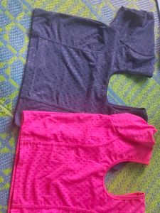 Sports Bras - Pink & Grey Combo