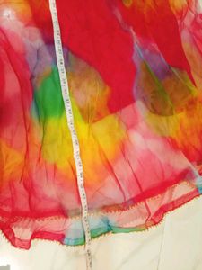 Vibrant Tie-Dye Kurta Set with Dupatta