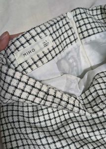 Check Mini Skirt - Tweed Fabric
