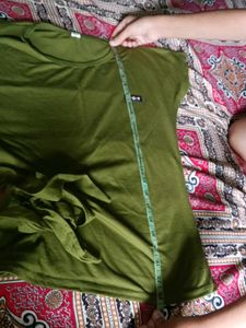 Stylish Olive Green Tunic Top