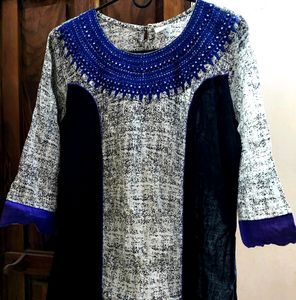 Black &amp; White Kurta