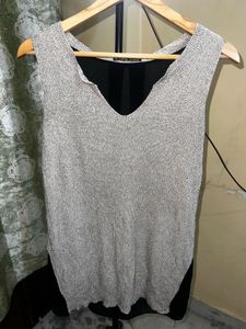 Shimmery Silver Tank Top