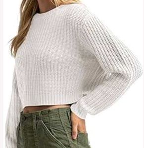Cropped Knit Sweater