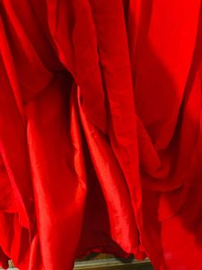 pure chiffon red gown