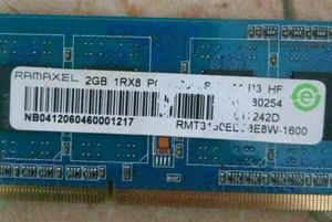 2GB Laptop RAM 1600MHz