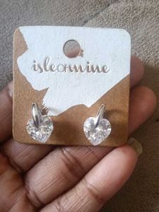 Heart Cut Gemstone Stud Earrings