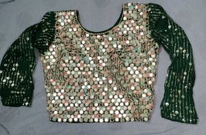 Embellished Mirror Work Blouse