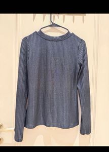 M&amp;S shimmery ribbed top