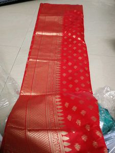Elegant Red Banarasi Silk Saree