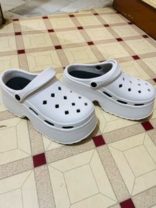 White Stylish Crocs