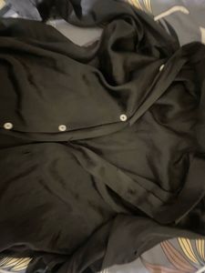 Elegant Black Silk Blend shirt