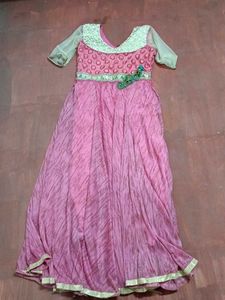 Pink Anarkali Dress