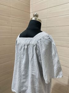 GAP XL Striped Square Neck Top