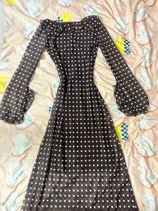 Pinteresty Polka Dot Maxi Dress
