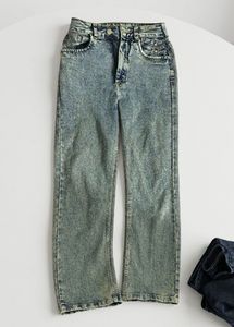 Vintage Wash Straight Leg Jeans