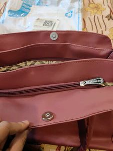 Maroon Tote Bag