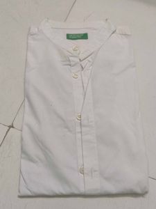 Classic White Button-Up Shirt