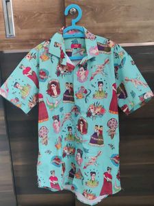 Print Button-Up Shirt