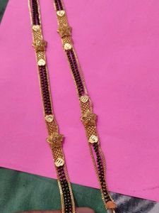 one gram Gold polish long  Mangalsutra