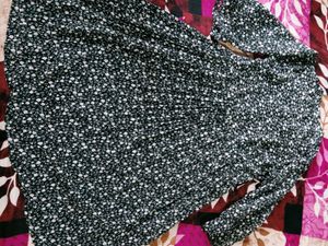 Floral Print Long Sleeve Midi Dress