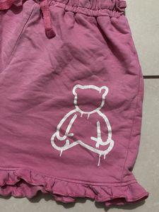 Cute Pink Teddy Bear Shorts