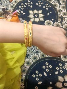 Elegant Gold Plated Bangles