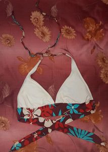Branded Knotted Bikini Top