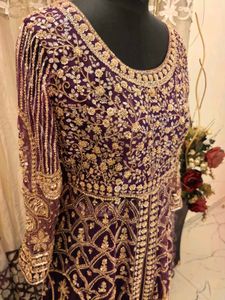 Exquisite Embellished Purple Kurta Set