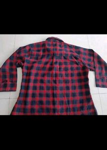Chic Red Plaid Button-Up Shirt