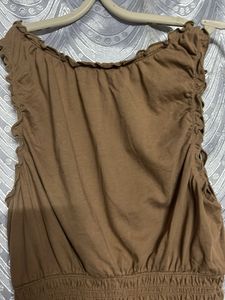 American Eagle Smocked Y2k Top