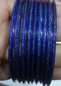 Sparkling Blue Bangle Set