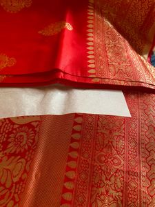 Red Kanjivaram Saree Attach Blouse