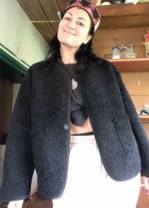 Black Teddy Fleece Jacket