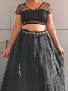 Elegant Black Lehenga Choli Set