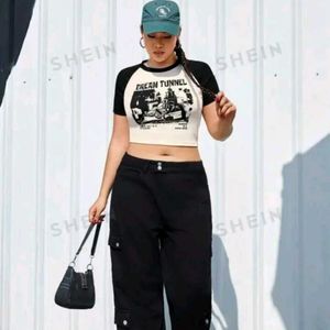 Dream Tunnel Graphic Crop T-Shirt