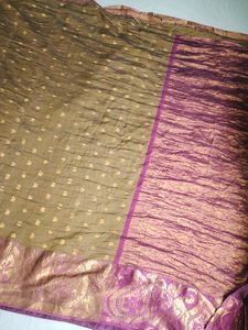 Cotton Blend  Pattu Saree