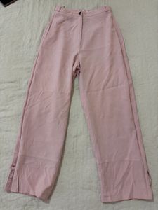 Pink Wide-Leg Pants