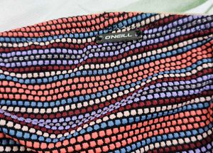 O'Neill Micro-Stripe Bandeau Bikini Top