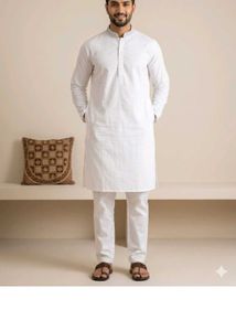 Men's White Kurta