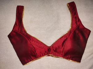 deep neck blouse non padded